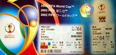 World Cup 2002 Ticket
