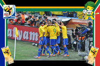 Brazil vs Cote D'ivoire - World Cup 2010