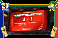 Brazil vs Cote D'ivoire - World Cup 2010