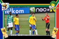 Brazil vs Cote D'ivoire - World Cup 2010