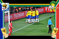 Brazil vs North Korea - World Cup 2010