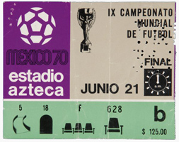 World Cup 1970 Ticket